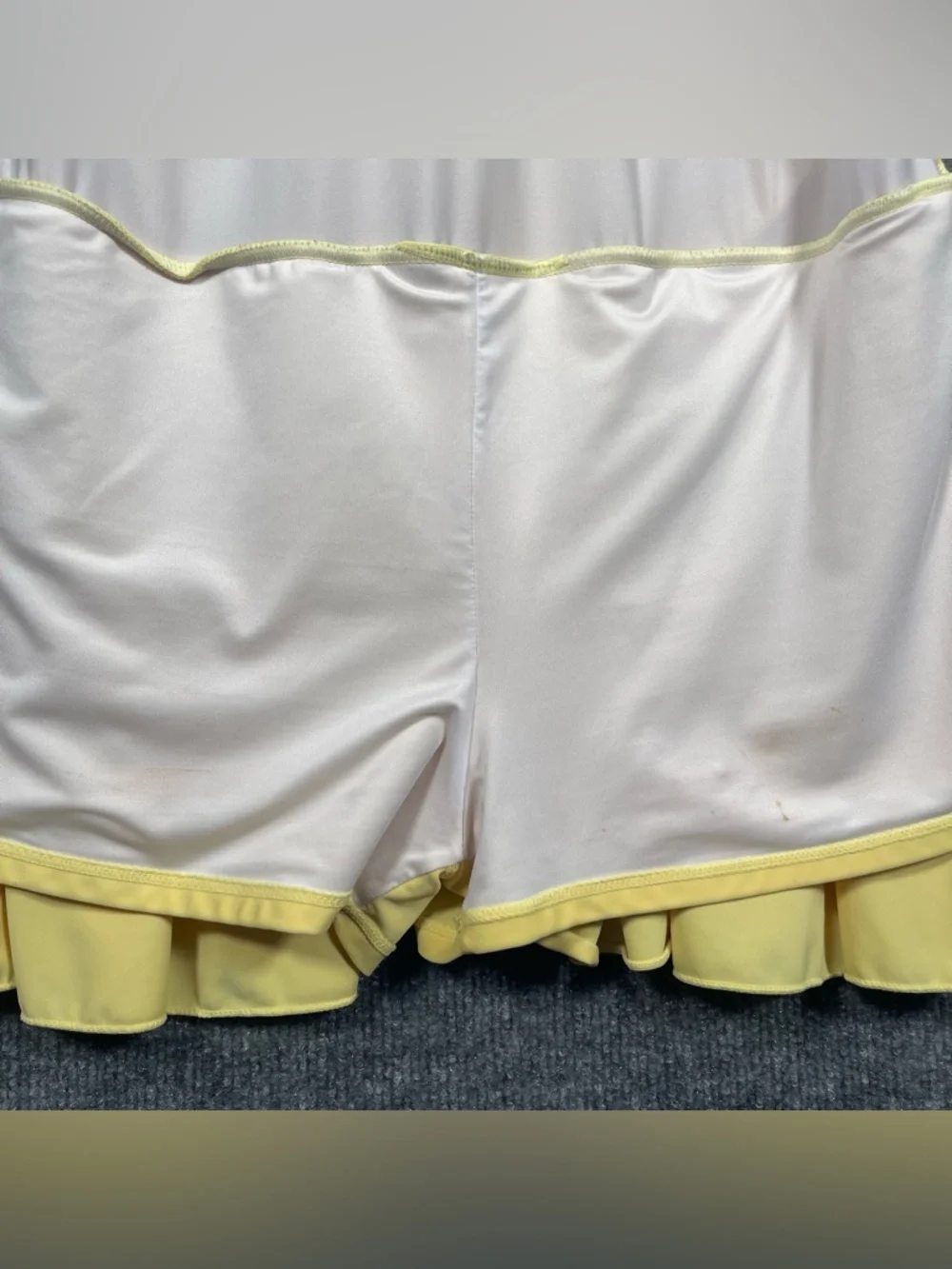 Cocopear Womens 3XL Yellow‎ Tummy Control Cupped One Piece Swim Shorts Dress